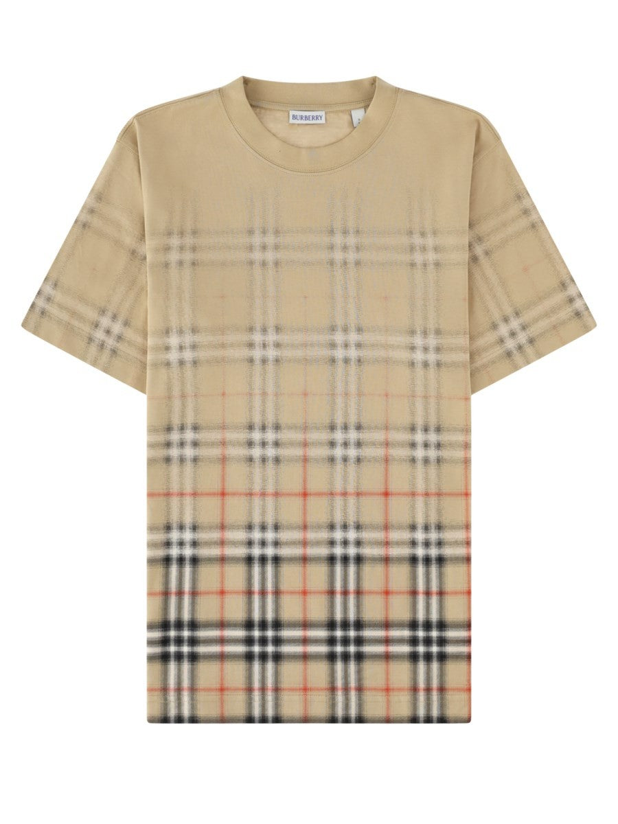 t-shirt con stampa check