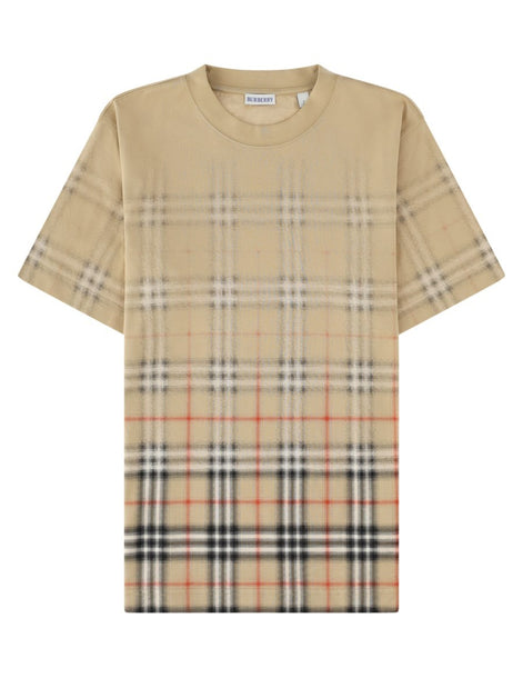 t-shirt con stampa check