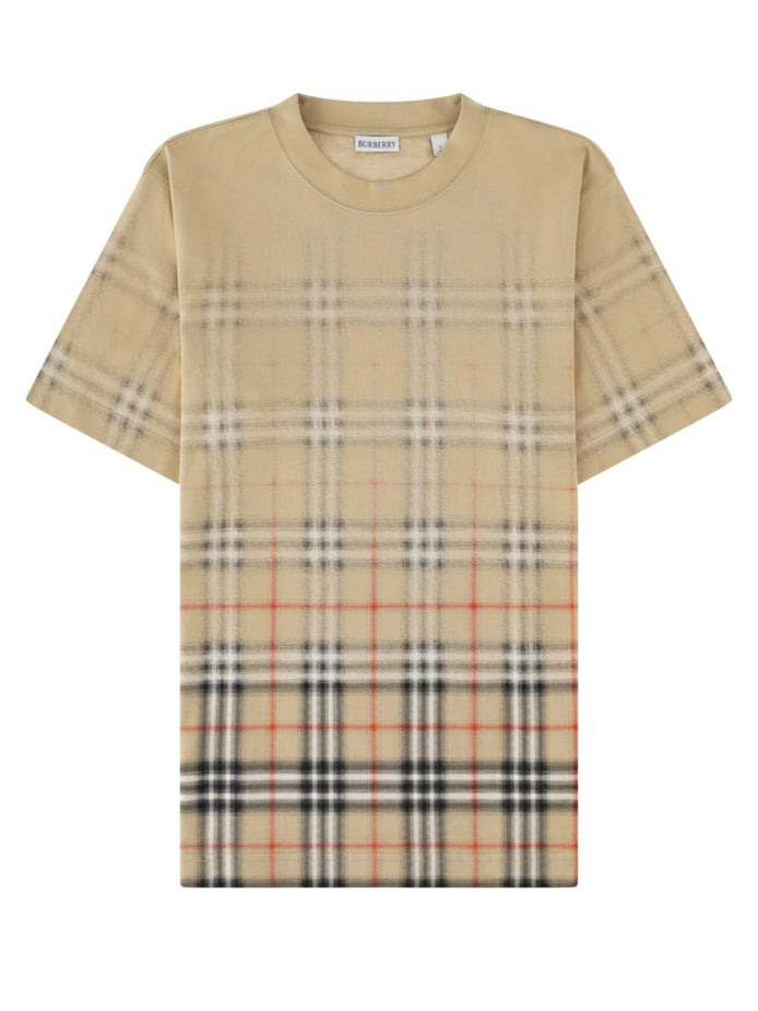 t-shirt con stampa check