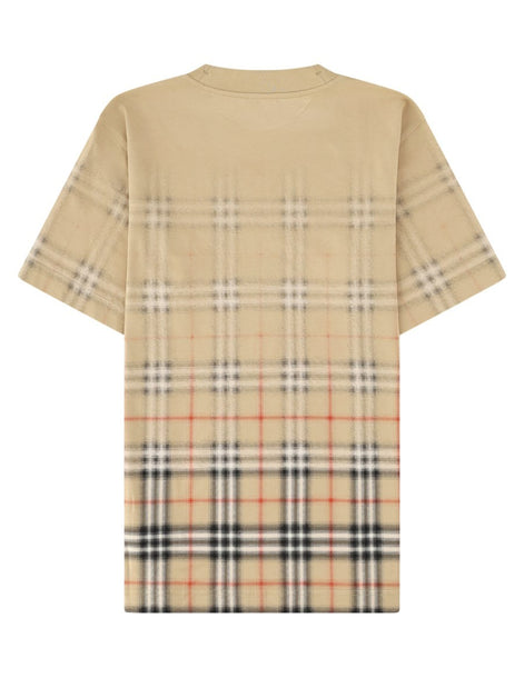 Burberry t-shirt con stampa check
