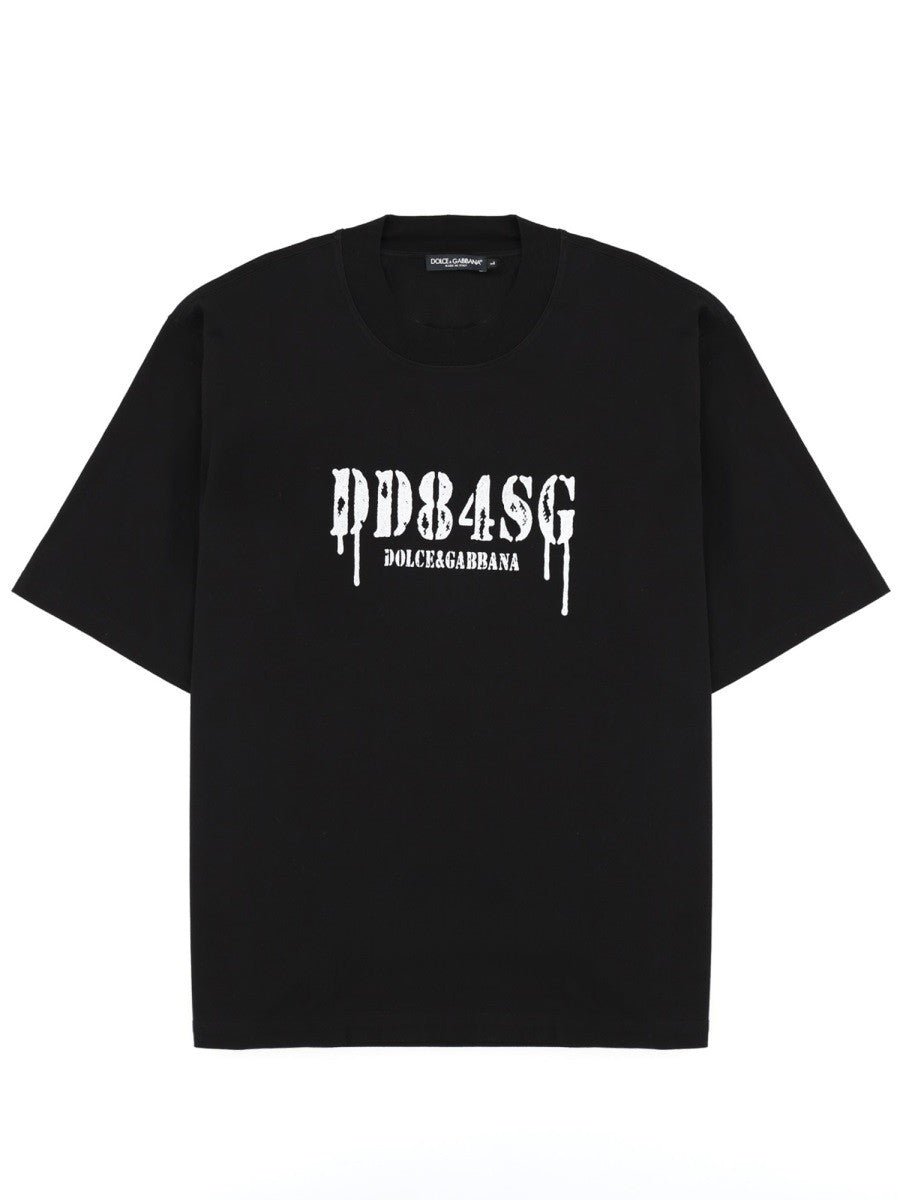 T-SHIRT CON STAMPA E LOGO