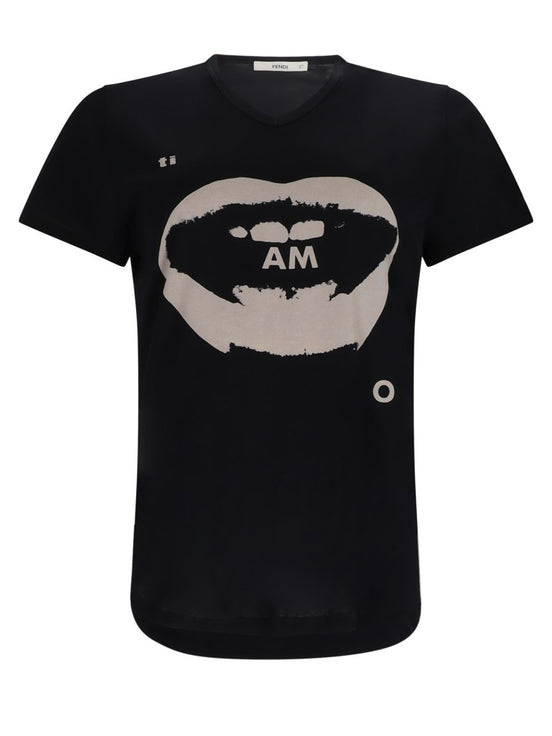 T-Shirt Con Stampa "Ti Amo"