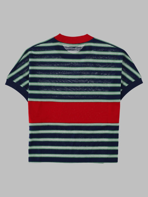 Versace T-Shirt In Cotone a Righe Con Logo