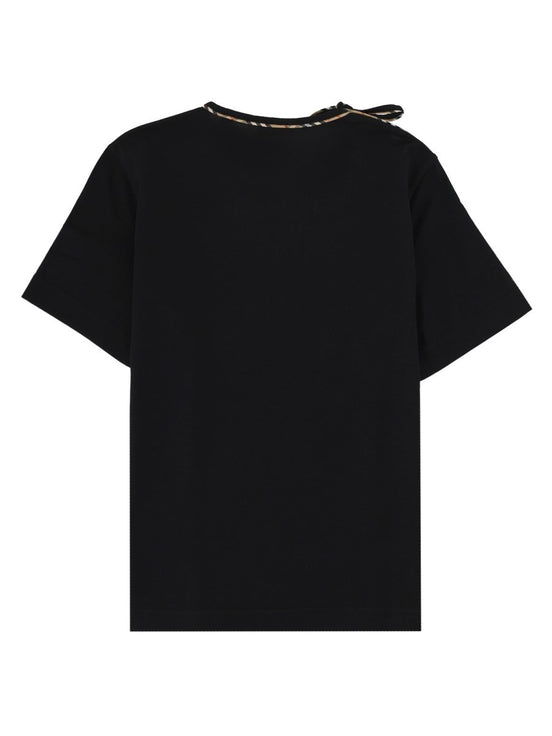 Burberry T-SHIRT IN COTONE CON FIOCCO