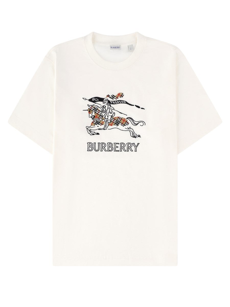 T-shirt in cotone con Knight Check