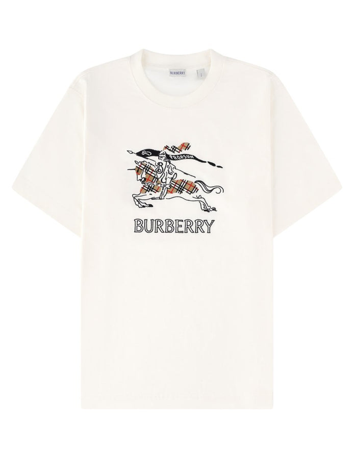 T-shirt in cotone con Knight Check