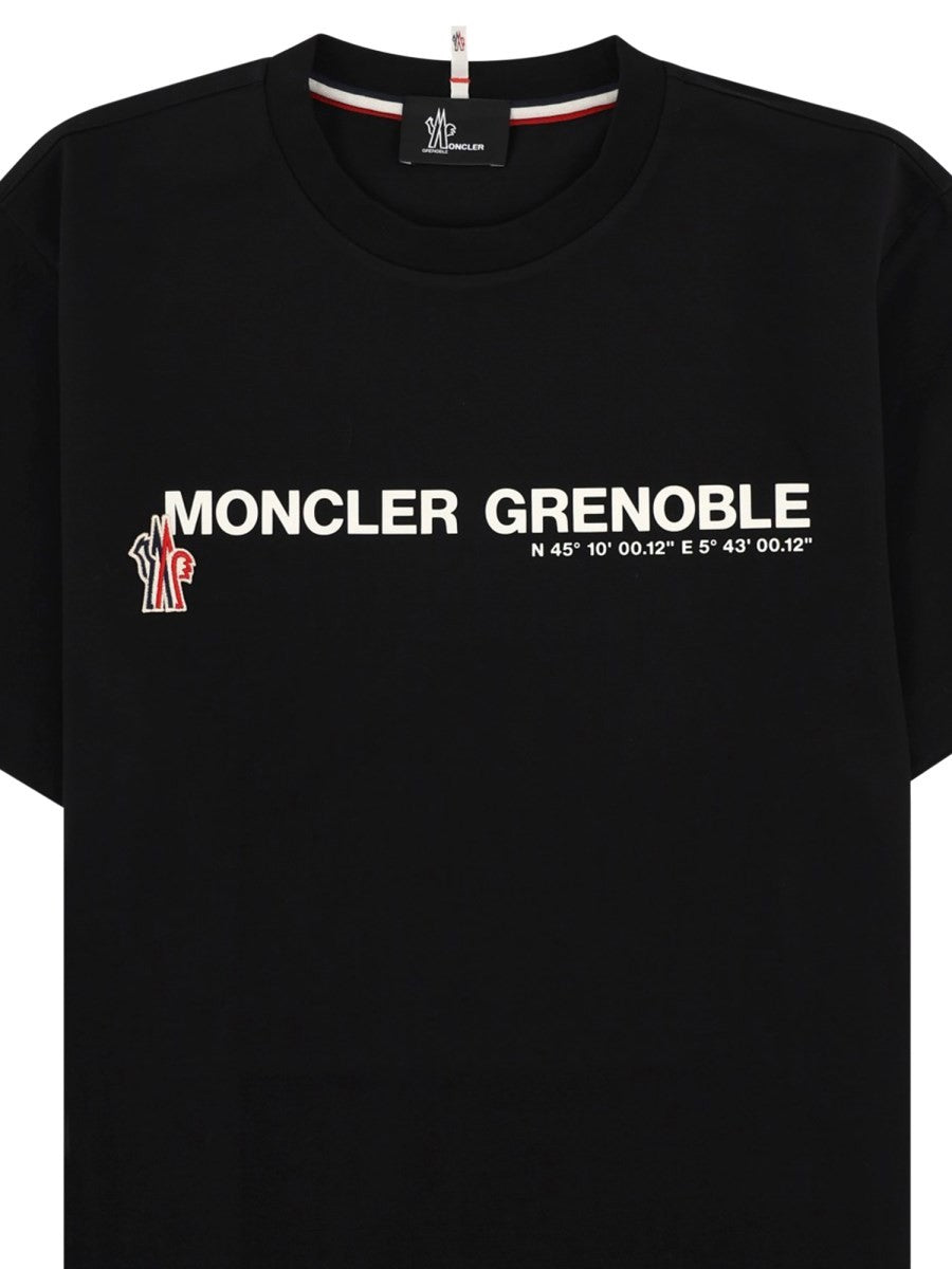 MONCLER GRENOBLE T-Shirt In Cotone Con Logo