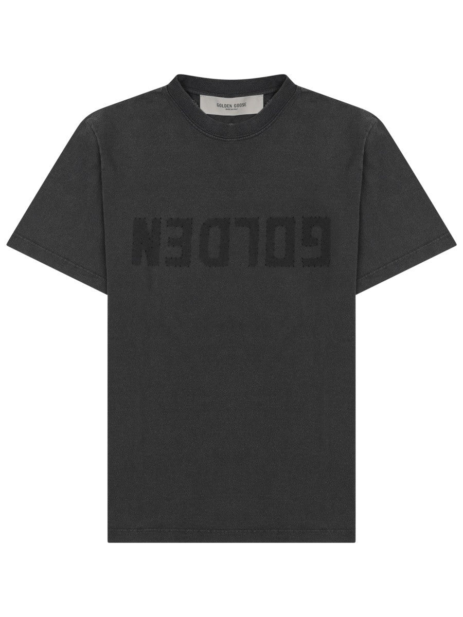 T-SHIRT IN JERSEY DISTRESSED CON LOGO