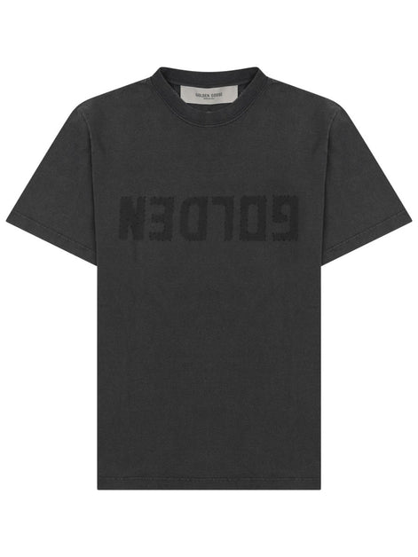 T-SHIRT IN JERSEY DISTRESSED CON LOGO