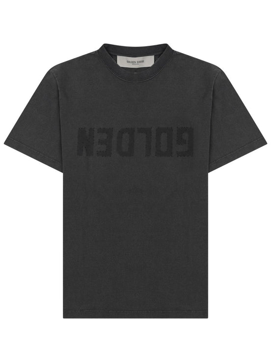 T-SHIRT IN JERSEY DISTRESSED CON LOGO