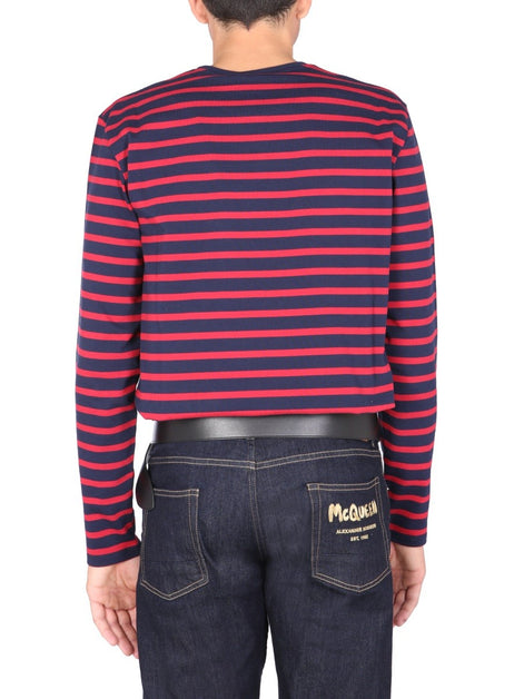 T-SHIRT WITH FLOCKED LOGO