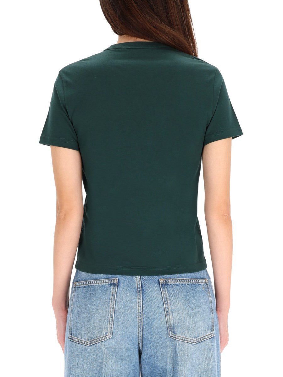 T-SHIRT WITH LOGO EMBROIDERY