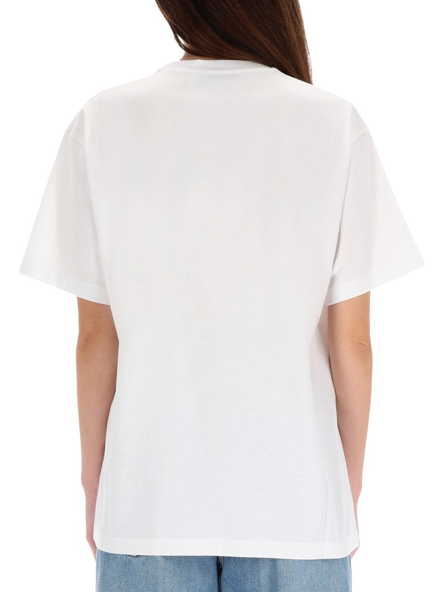 T-SHIRT WITH LOGO EMBROIDERY