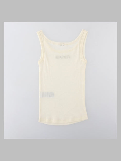 Versace Tank Top Con Crystal Logo