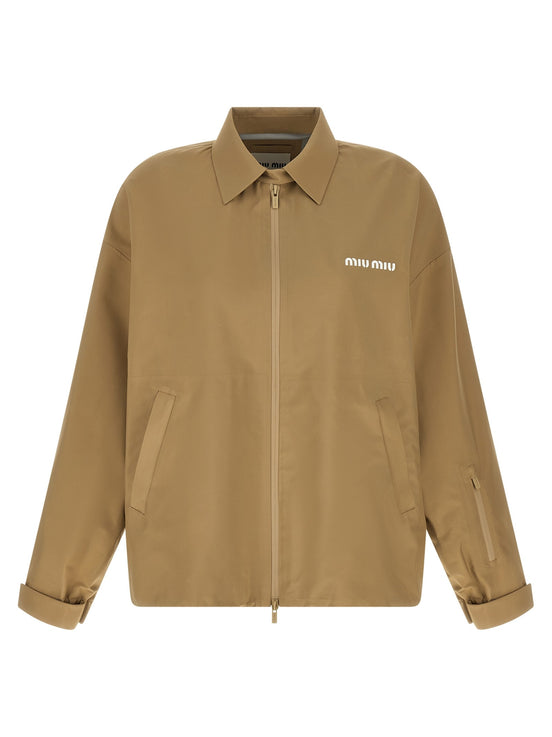 Tech canvas windbreaker