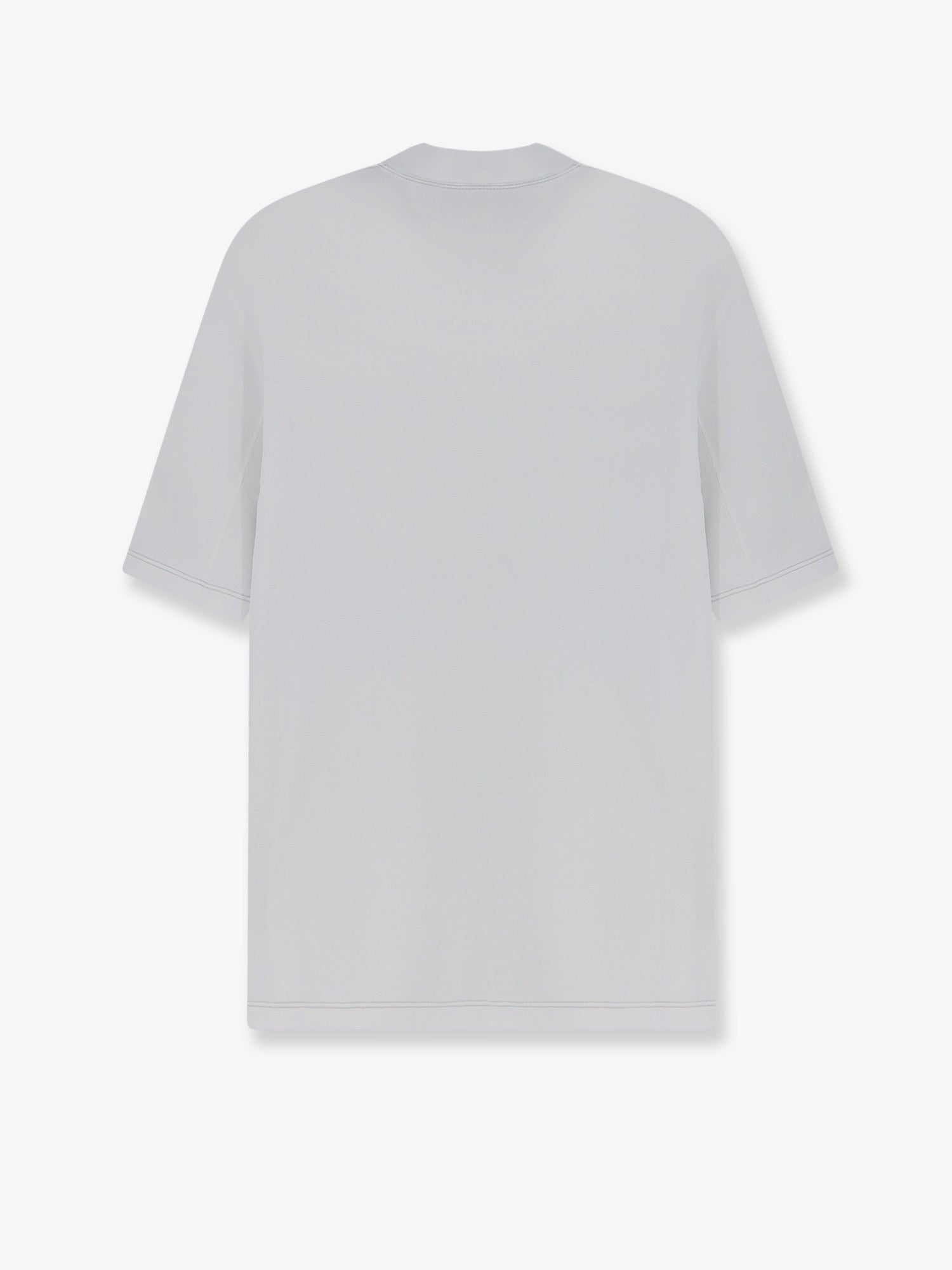 Technical fabric T-shirt with front logo patch