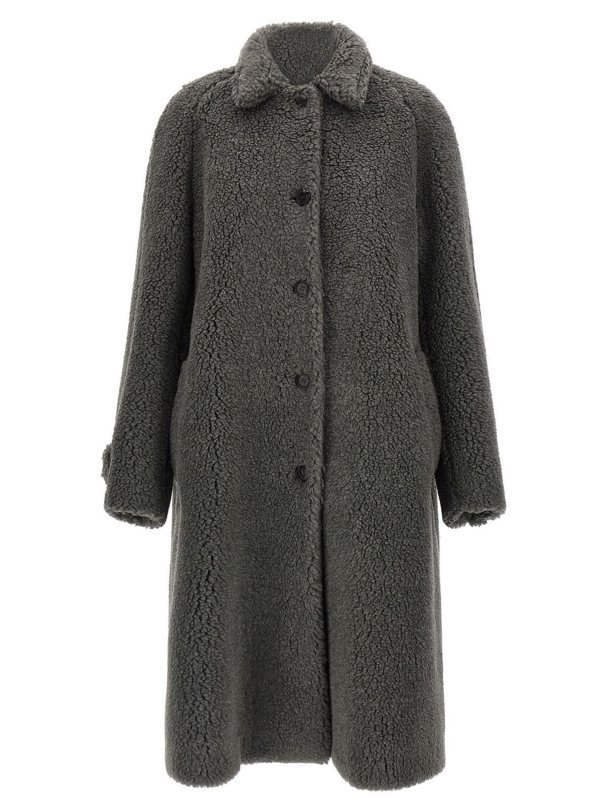 Miu Miu Teddy Nylon Hooded Coat
