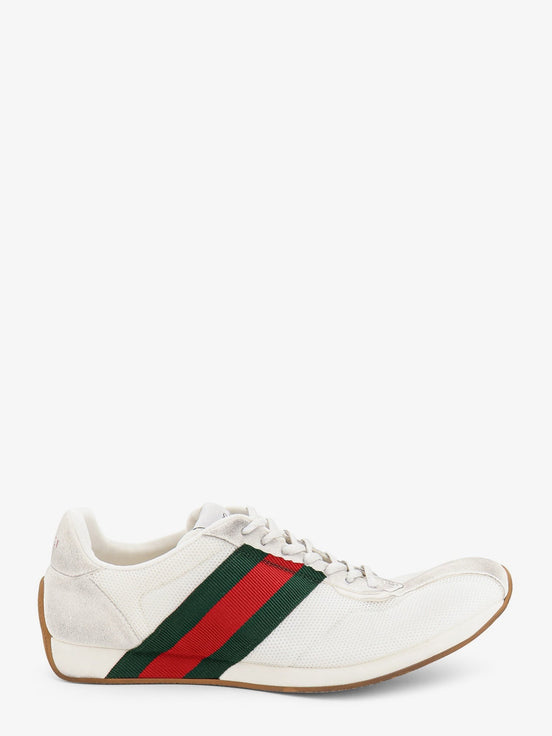 Tempo mesh and suede sneakers with a vintage effect
