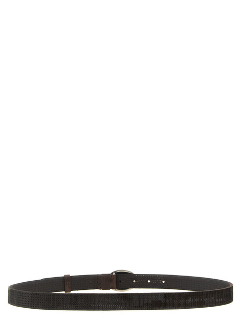 Brunello Cucinelli 'Texture' leather belt