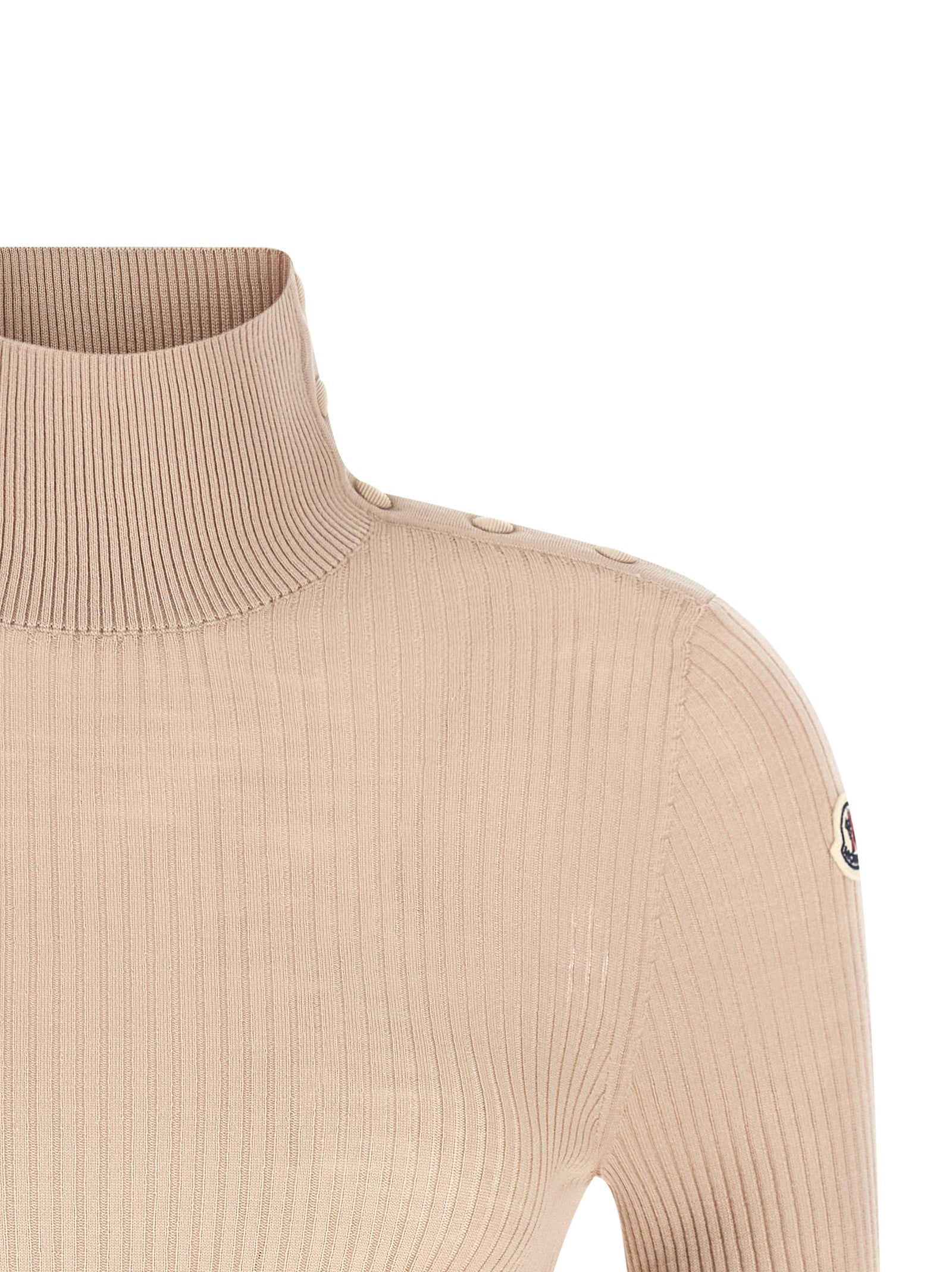 Textured wool turtleneck sweater