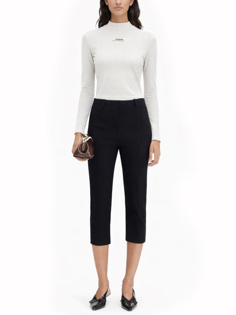 JACQUEMUS THE GROSGRAIN LONG-SLEEVED SHIRT