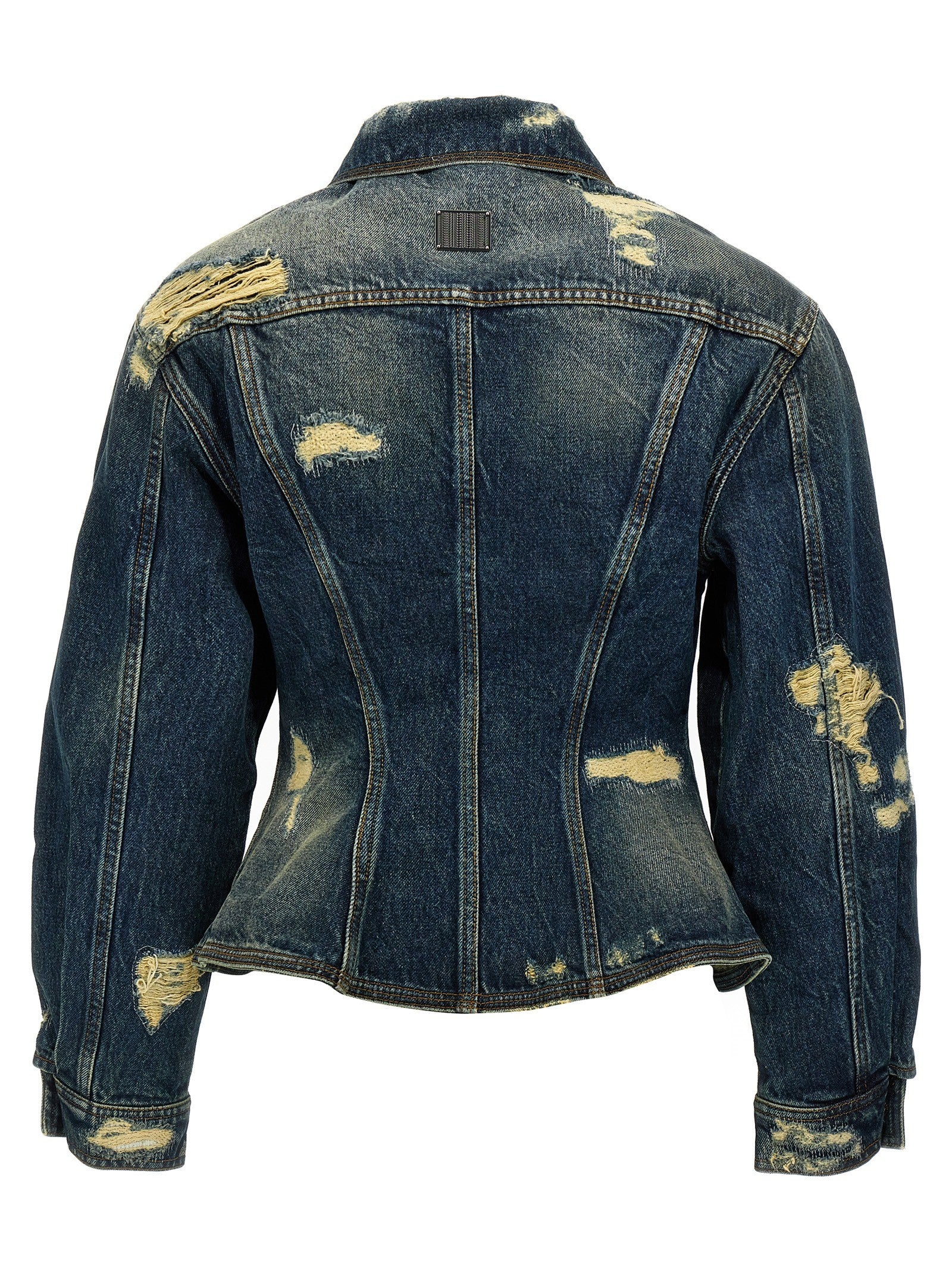 'The Rip And Repair Fluted Denim Jacket' jacket
