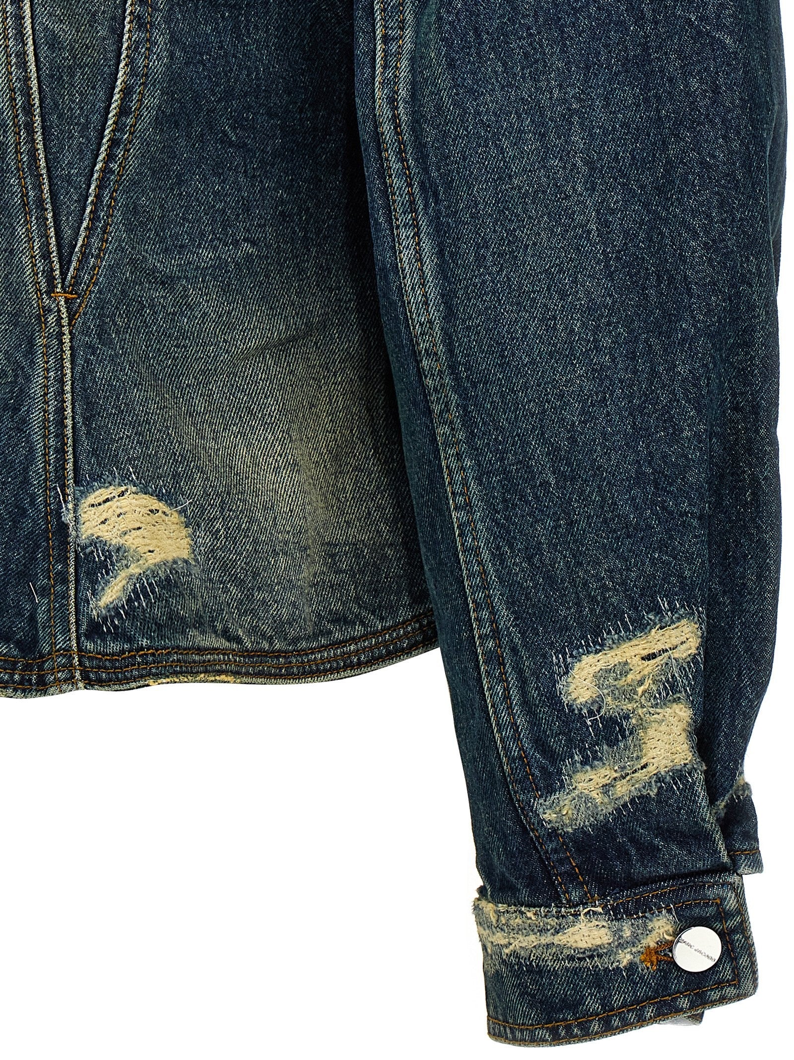 'The Rip And Repair Fluted Denim Jacket' jacket