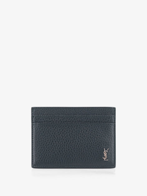Tiny Cassandre textured leather card holder