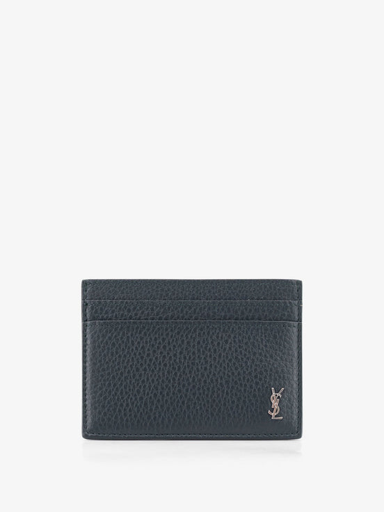 Tiny Cassandre textured leather card holder