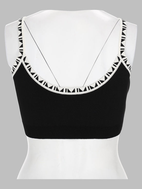 Versace Top Cropped A Coste Con Logo
