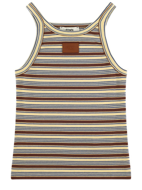 Top in Cotone a Righe