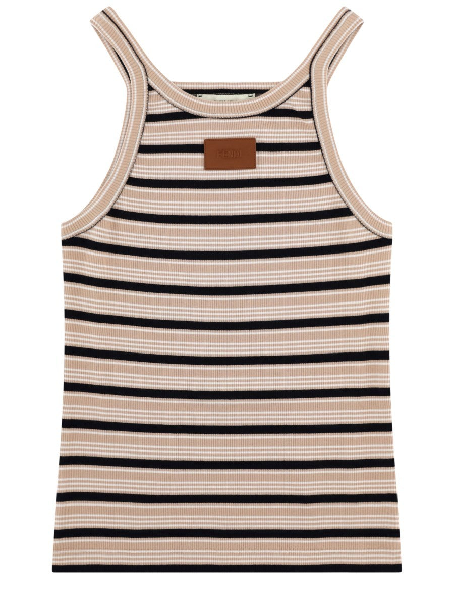 Top in Cotone a Righe