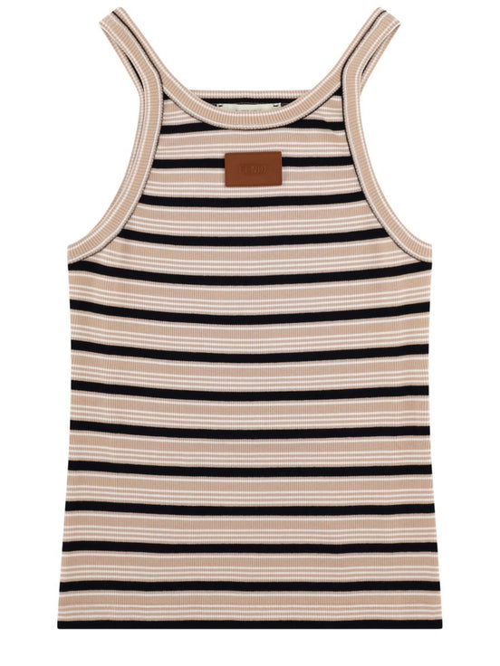 Top in Cotone a Righe