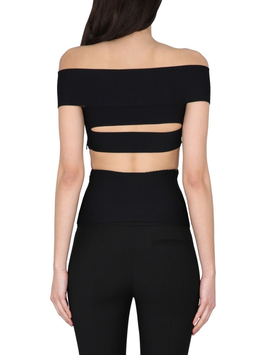 TOP WITH CUT-OUT DETAILS