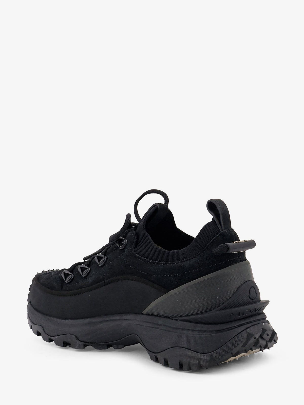 Moncler Trailgrip Lite3 nubuck and suede sneakers with side lettering logo