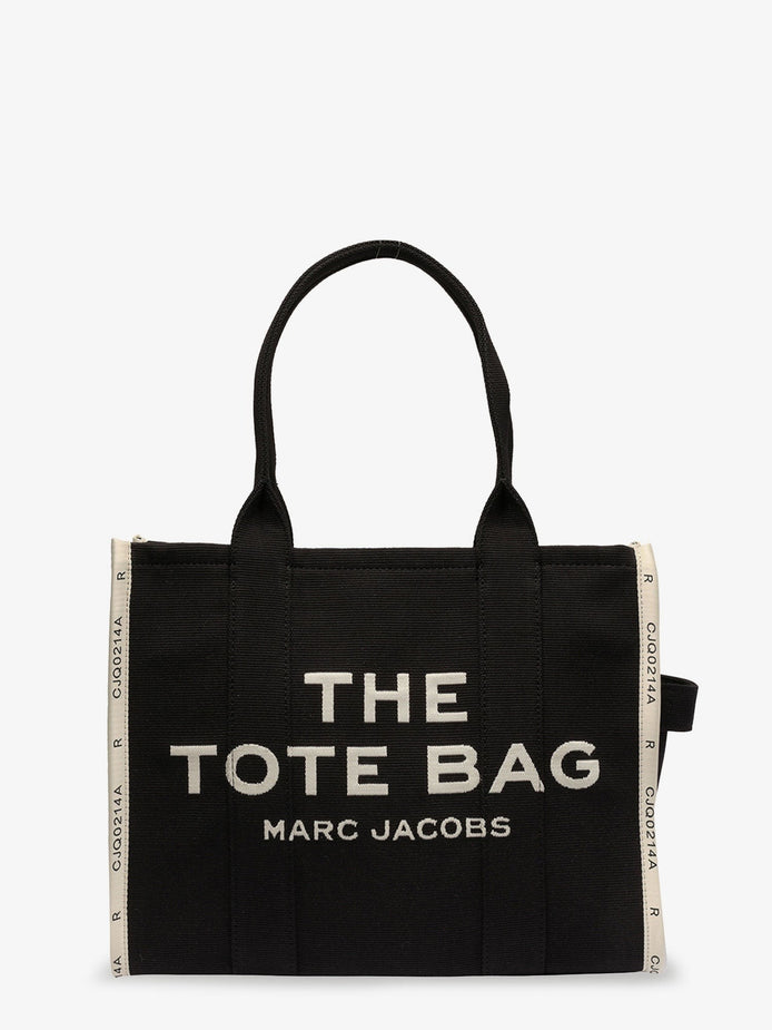 Traveler Tote canvas shopping bag with logo on the front