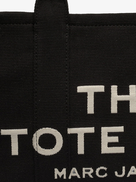 Marc Jacobs Traveler Tote canvas shopping bag with logo on the front