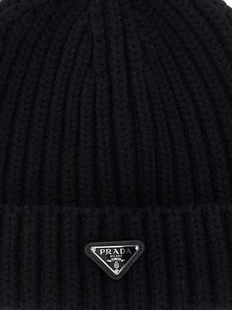 Triangle logo beanie
