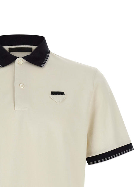 PRADA Triangle logo polo shirt