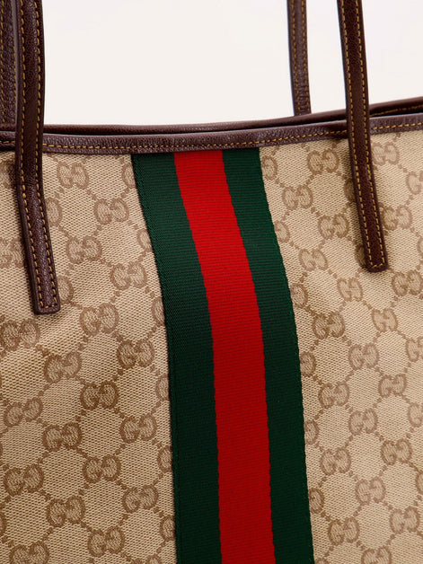 Gucci Tribeca coated canvas shopping bag with GG motif