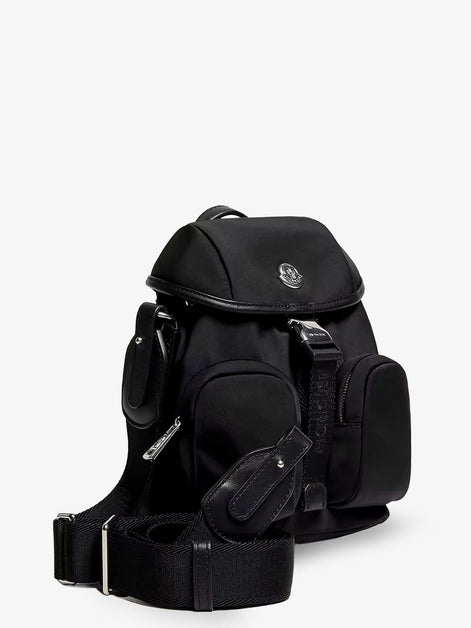 Moncler Trick nylon crossbody bag with logo patch on the front