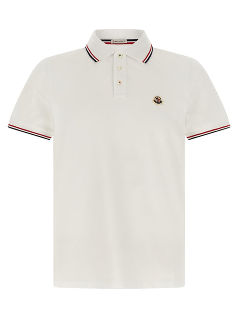 Tricolor trim polo shirt