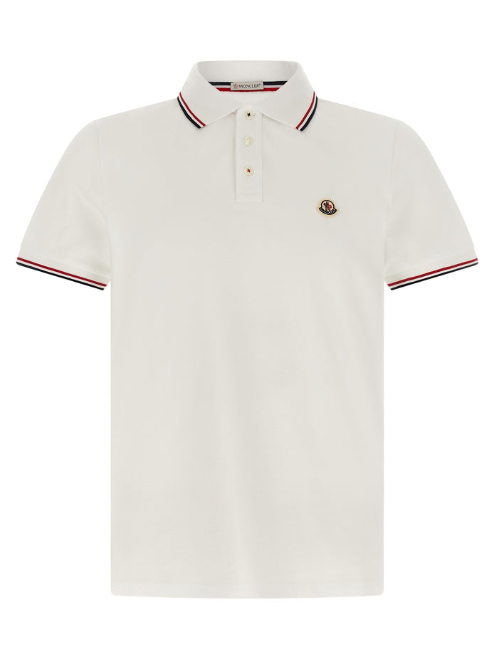 Tricolor trim polo shirt