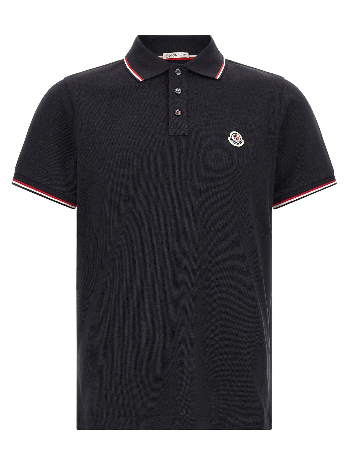 Tricolor trim polo shirt