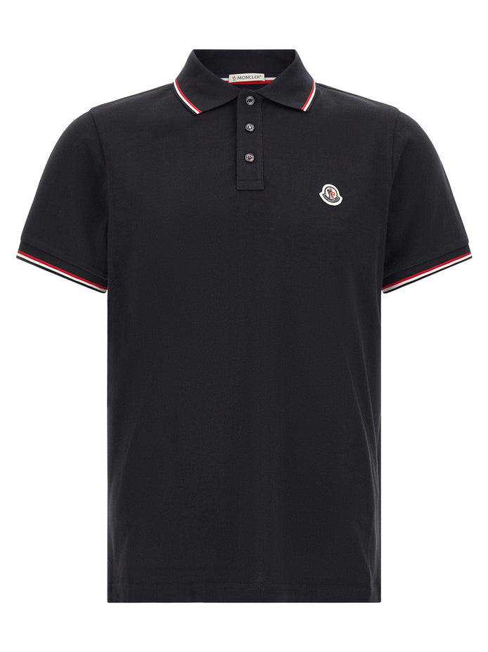 Tricolor trim polo shirt