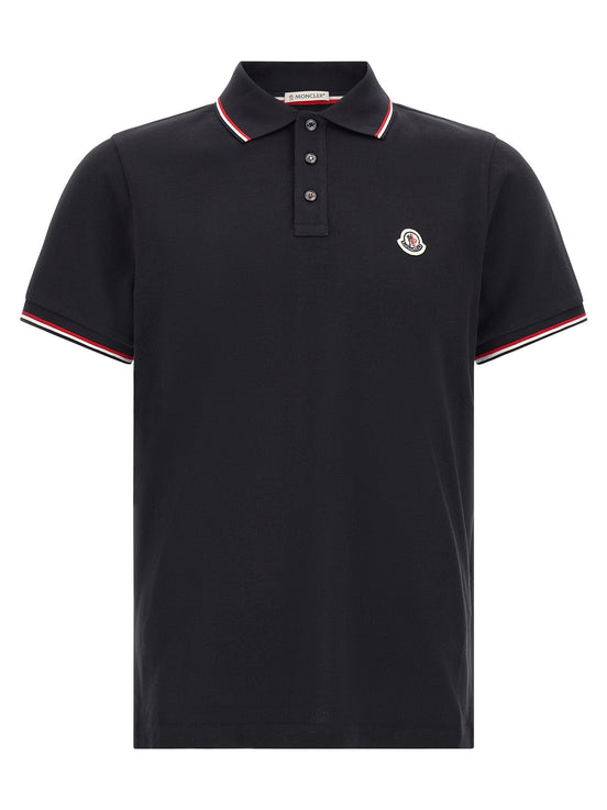 Tricolor trim polo shirt