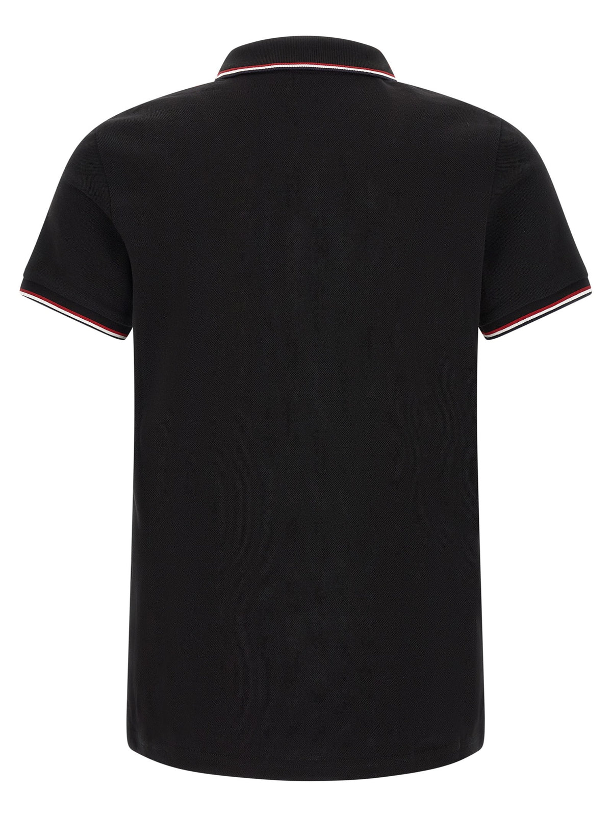 Moncler Tricolor trim polo shirt