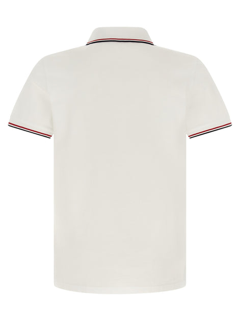 Moncler Tricolor trim polo shirt