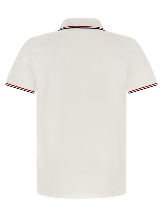 Moncler Tricolor trim polo shirt