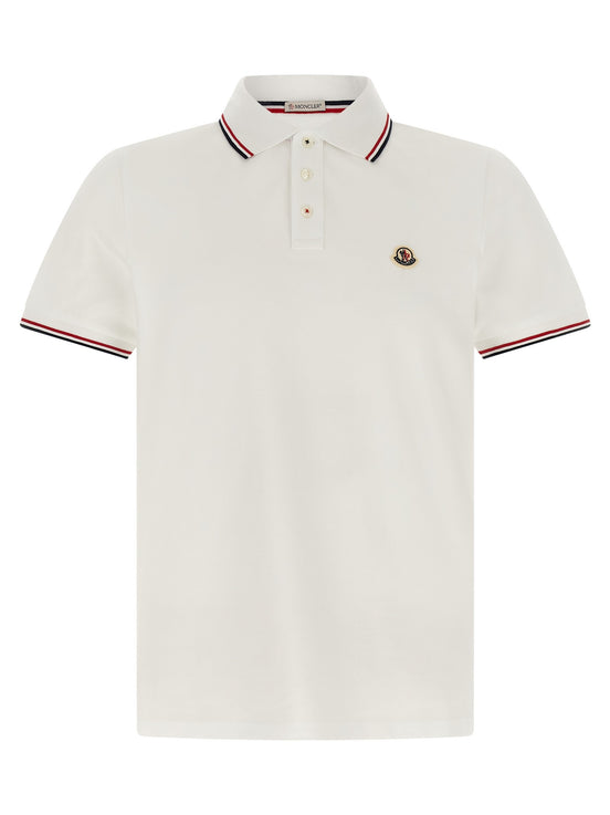 Tricolor trim polo shirt
